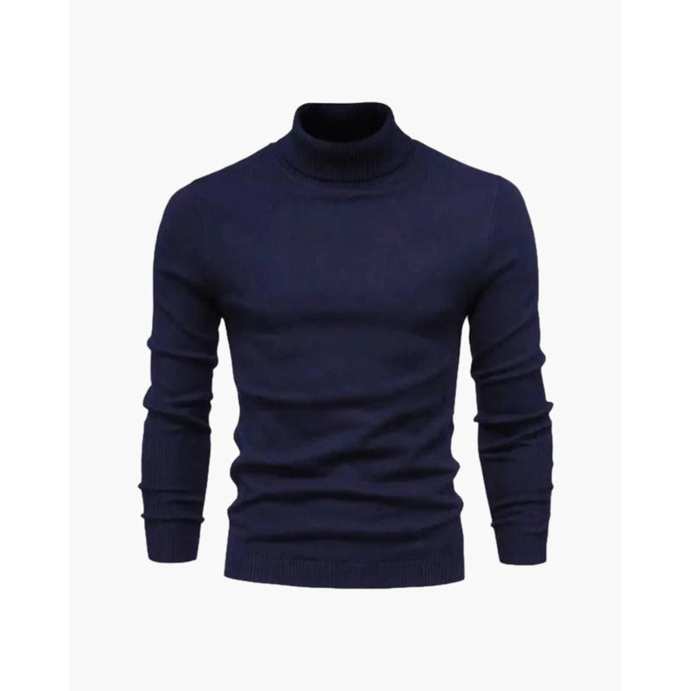 Pull Cameron col roulé slim fit – maille fine douce pour homme