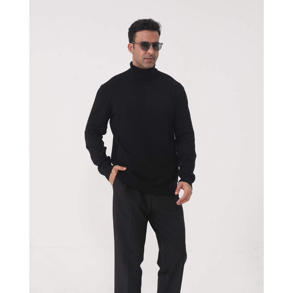 Pull Cameron col roulé slim fit – maille fine douce pour homme