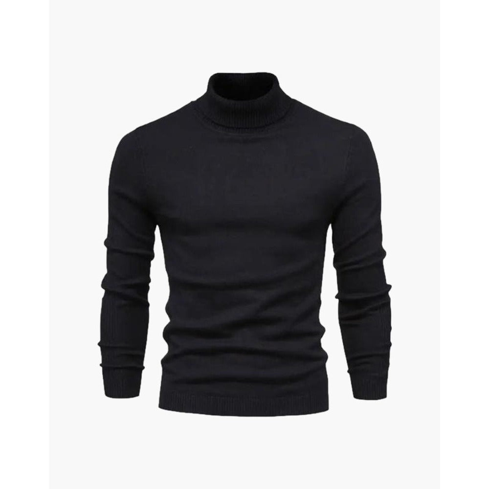 Pull Cameron col roulé slim fit – maille fine douce pour homme