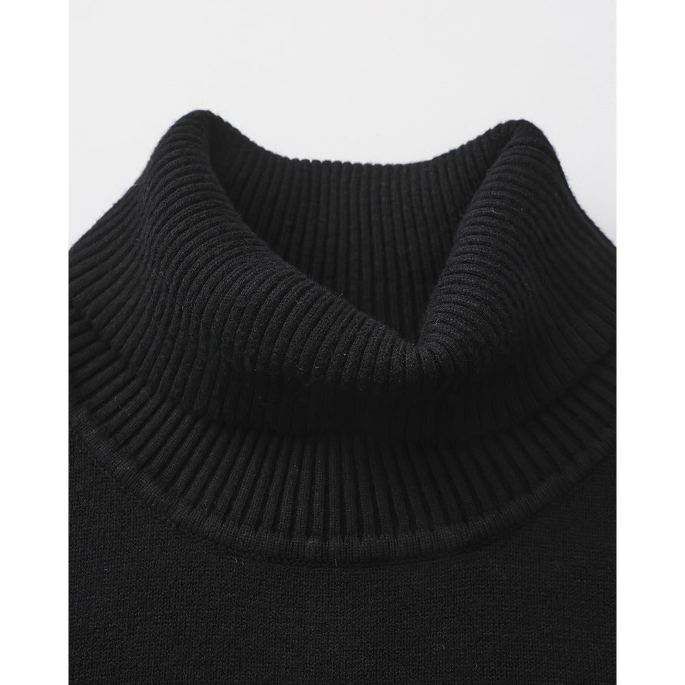 Pull Cameron col roulé slim fit – maille fine douce pour homme