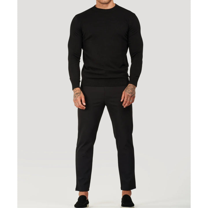 Pull col roulé en maille fine – coupe slim élégante