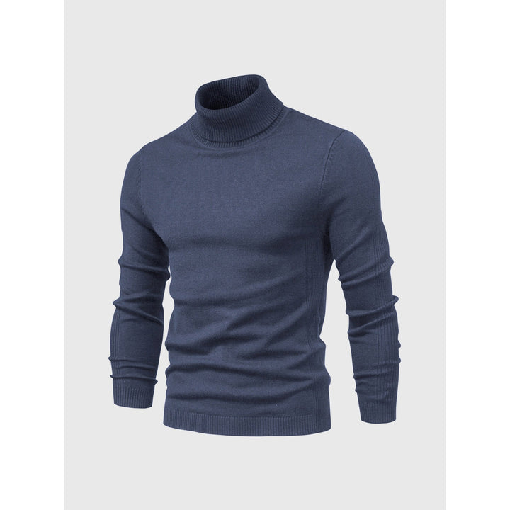 Pull homme à col roulé en coton doux – facile d'entretien