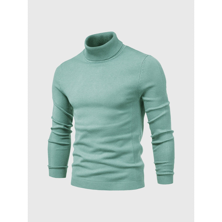 Pull homme à col roulé en coton doux – facile d'entretien