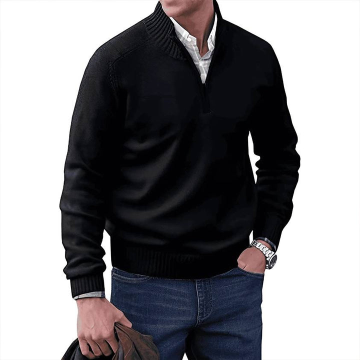 Pull homme à col zippé – maille fine pour toute occasion