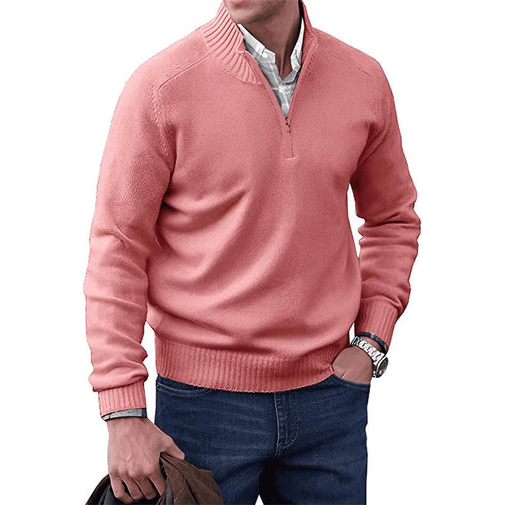 Pull homme à col zippé – maille fine pour toute occasion