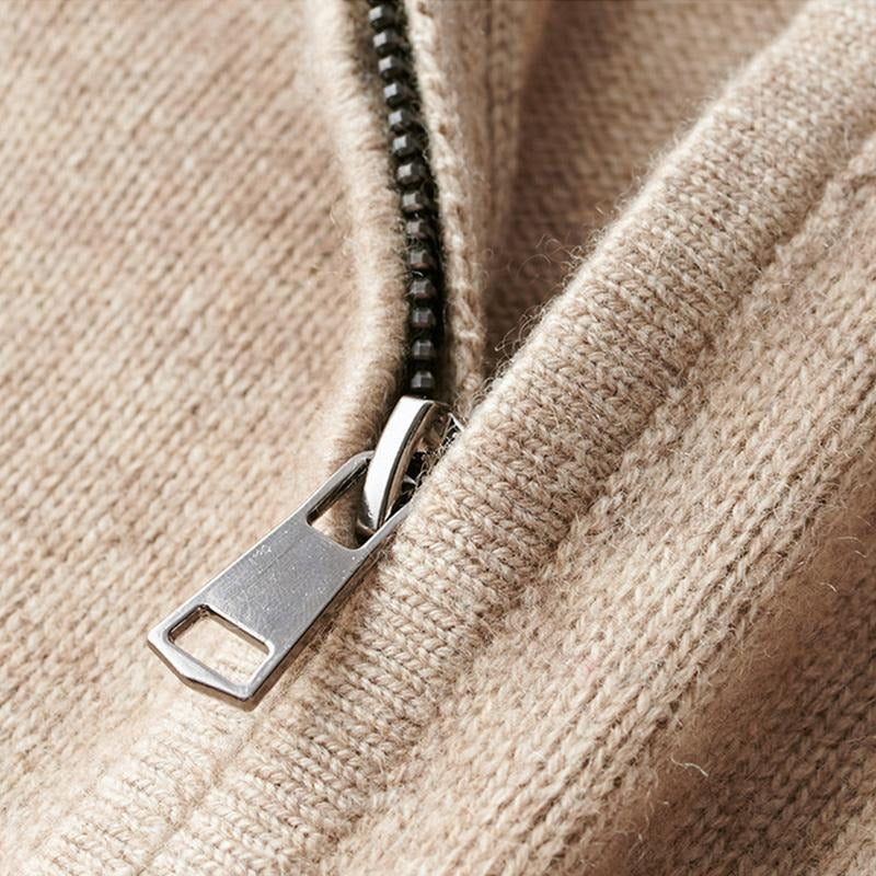 Pull homme à demi-zip et col montant – bureau et loisirs