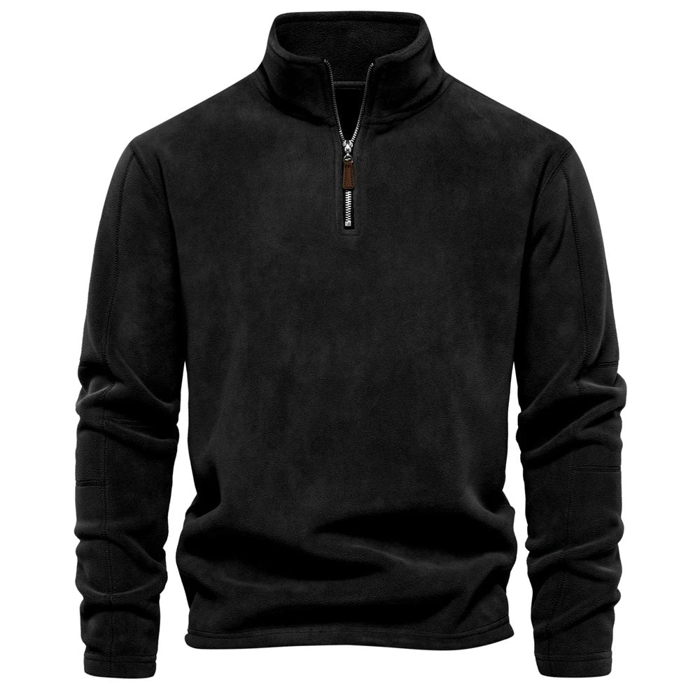 Pull Max en polaire à col demi-zip – chaud et léger