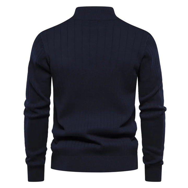 Pull Steven en maille à col zippé – élégant et chaud