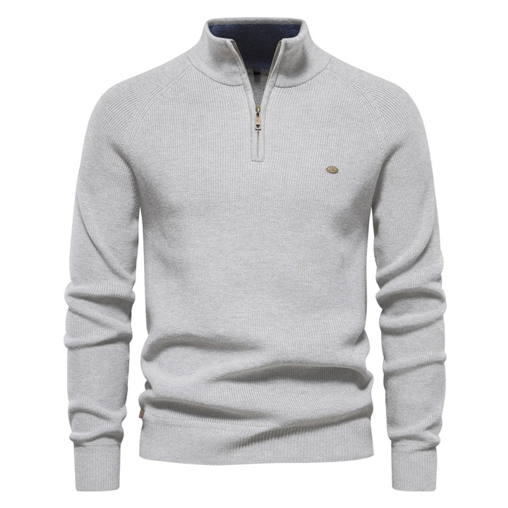 Pull Steven en maille à col zippé – élégant et chaud