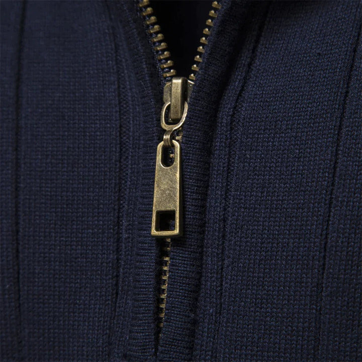 Pull Steven en maille à col zippé – élégant et chaud