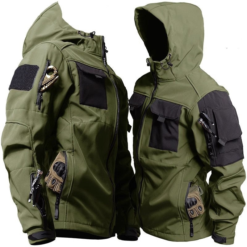 Veste softshell tactique imperméable – coupe-vent unisexe