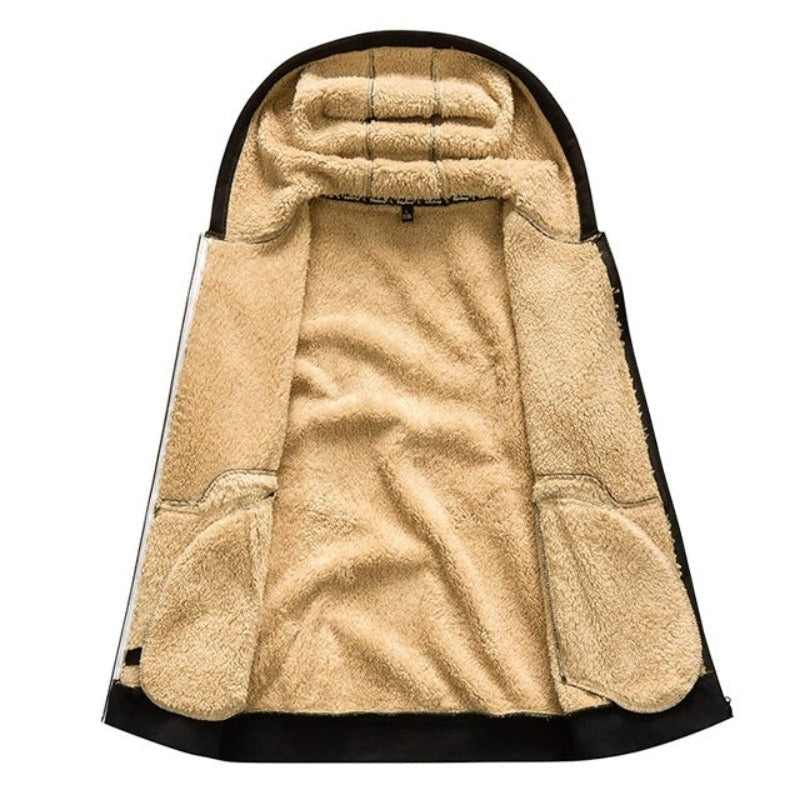 Cardigan homme en laine à capuche – douceur et chaleur