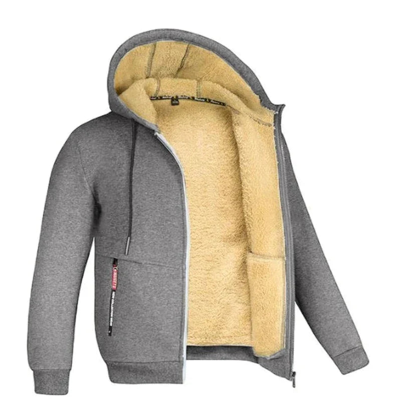 Cardigan homme en laine à capuche – douceur et chaleur