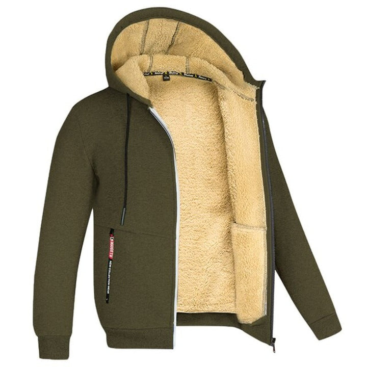 Cardigan homme en laine à capuche – douceur et chaleur