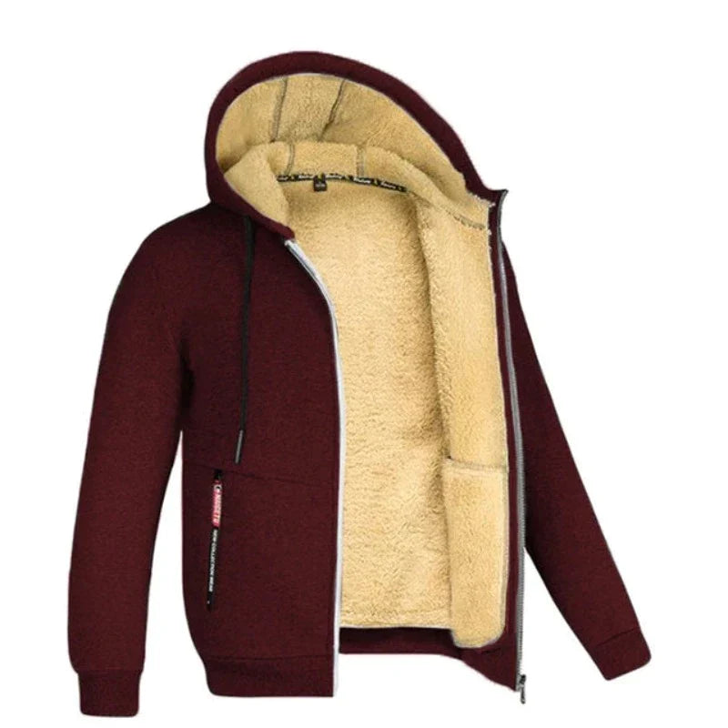 Cardigan homme en laine à capuche – douceur et chaleur