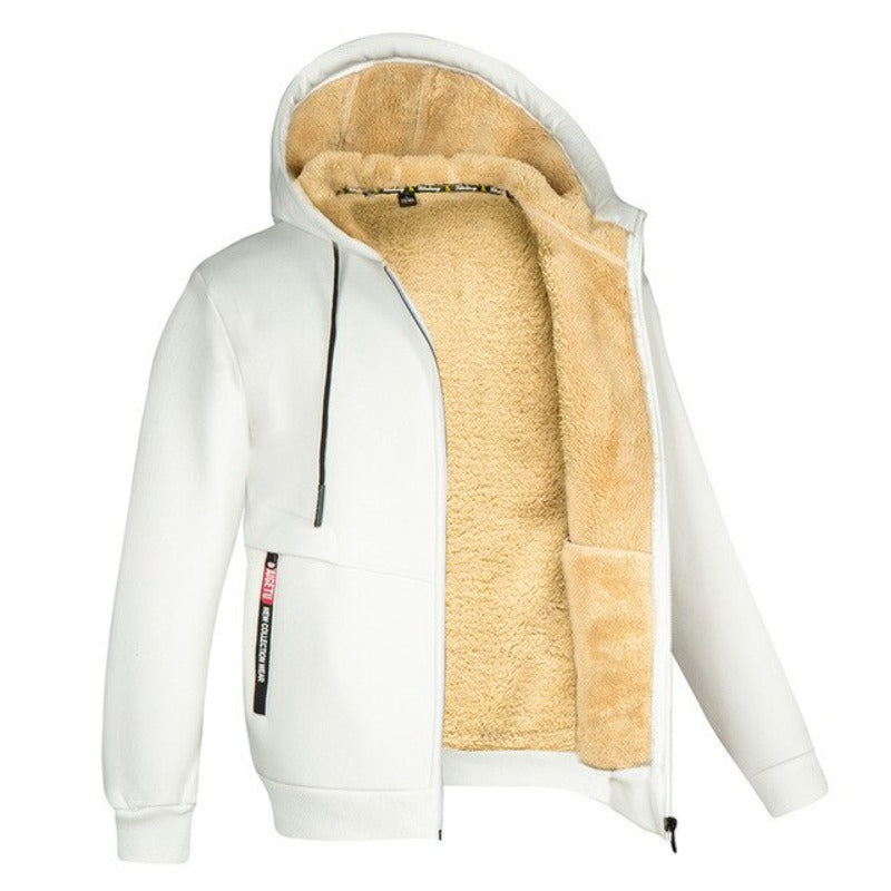 Cardigan homme en laine à capuche – douceur et chaleur