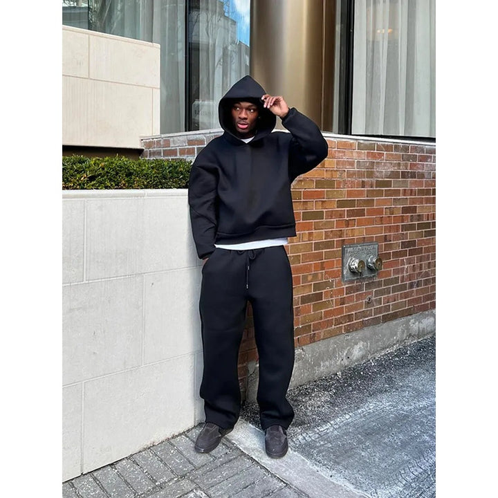 Survêtement oversize homme – hoodie et pantalon assortis