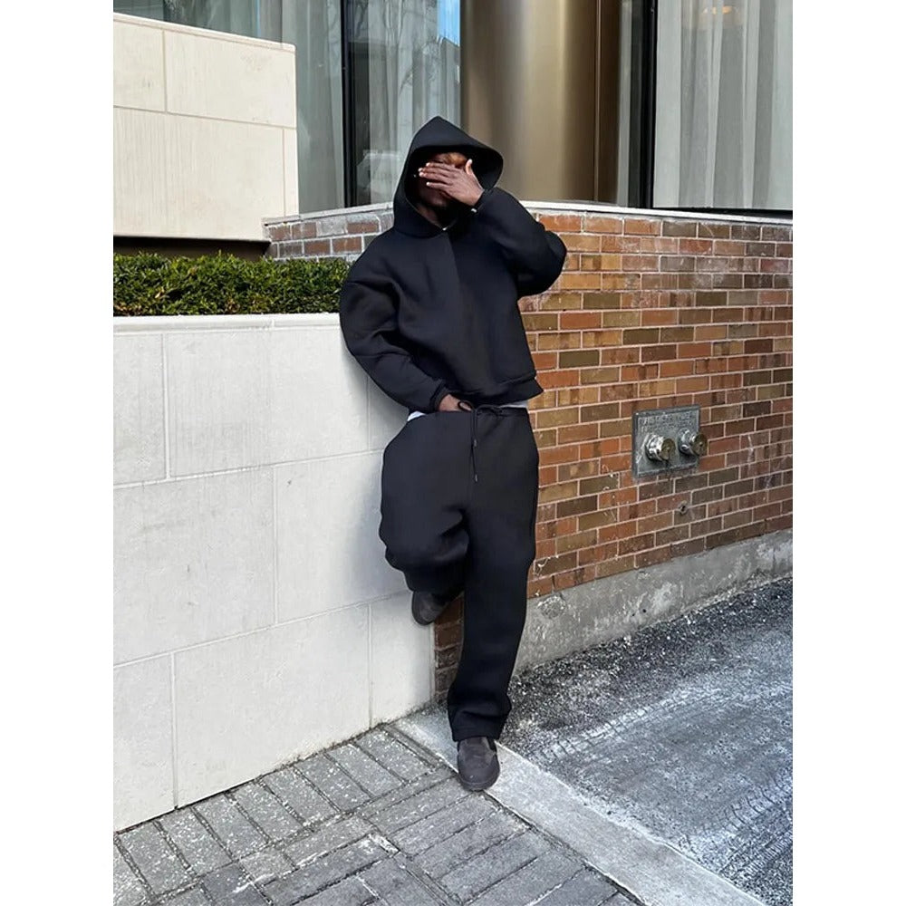 Survêtement oversize homme – hoodie et pantalon assortis