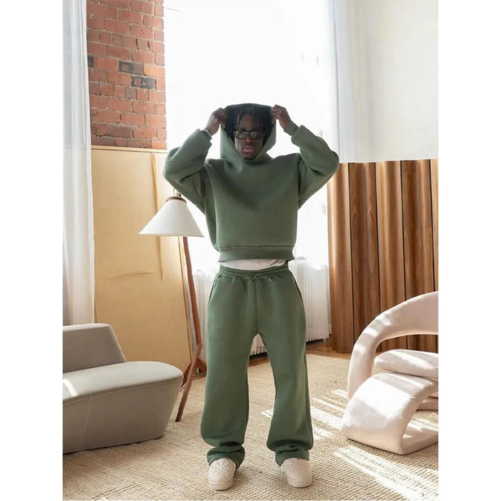 Survêtement oversize homme – hoodie et pantalon assortis