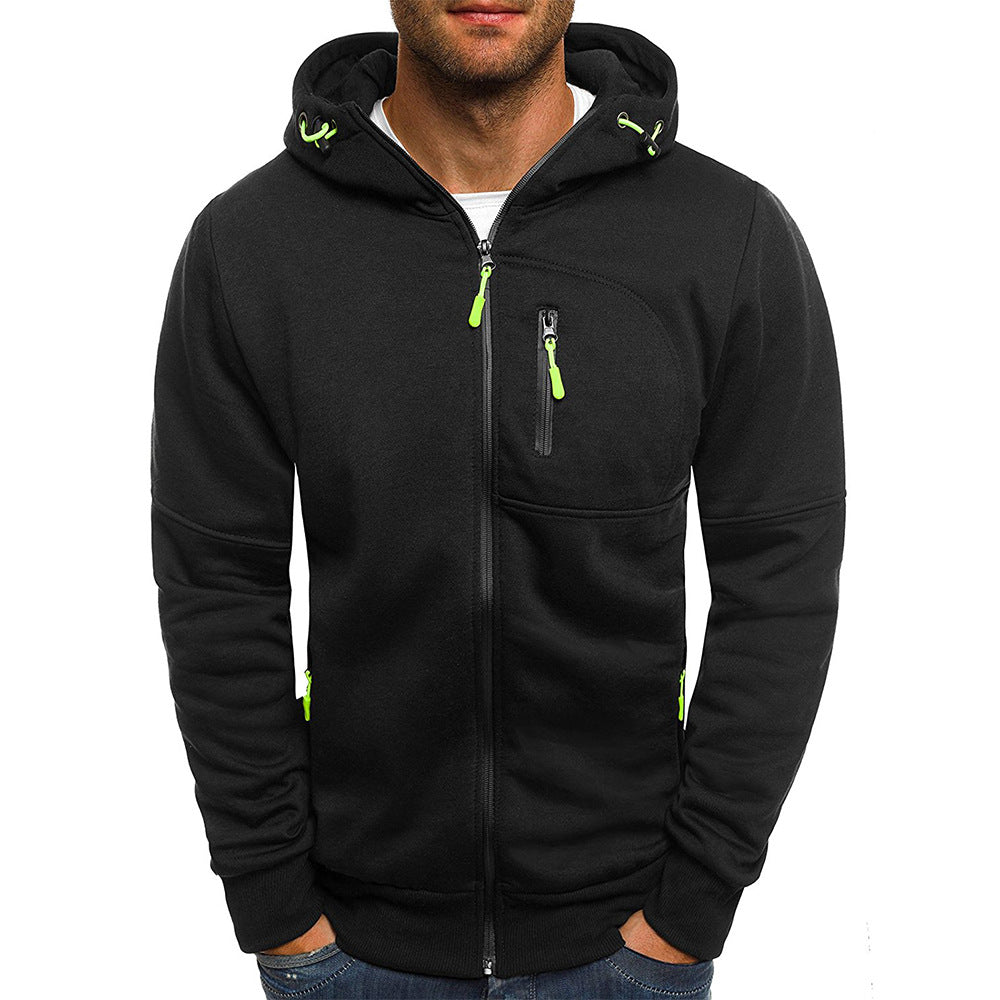 Hoodie Tommy homme en laine avec zip – style et confort