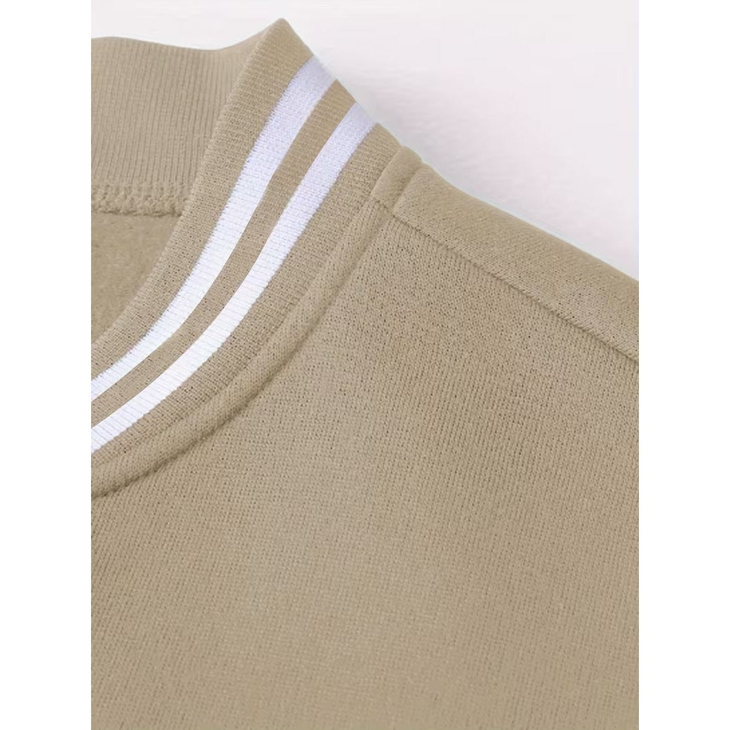 Veste colour block homme à col teddy – légère pour l'automne
