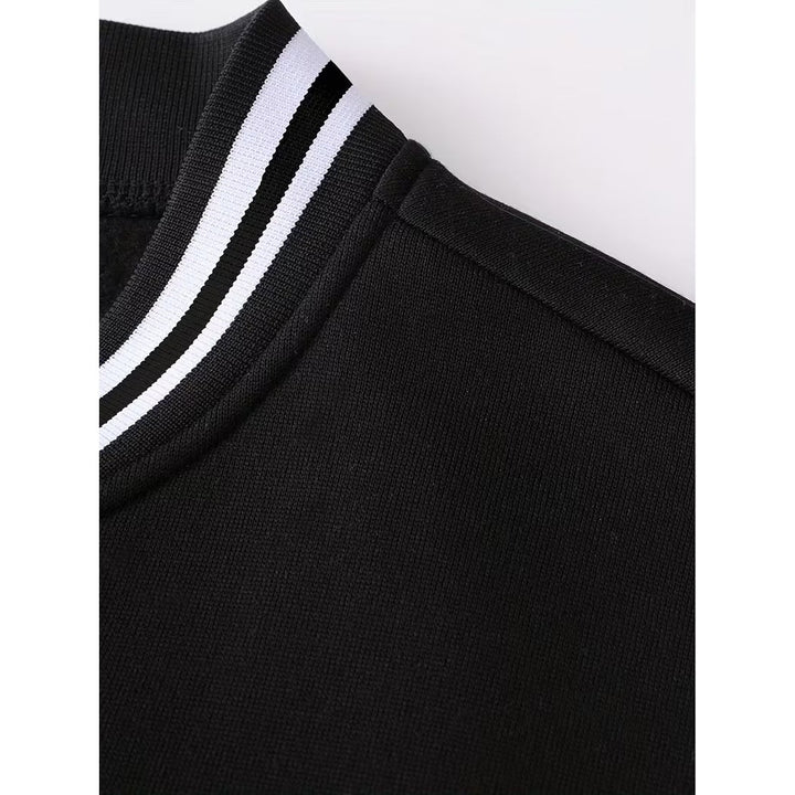 Veste colour block homme à col teddy – légère pour l'automne