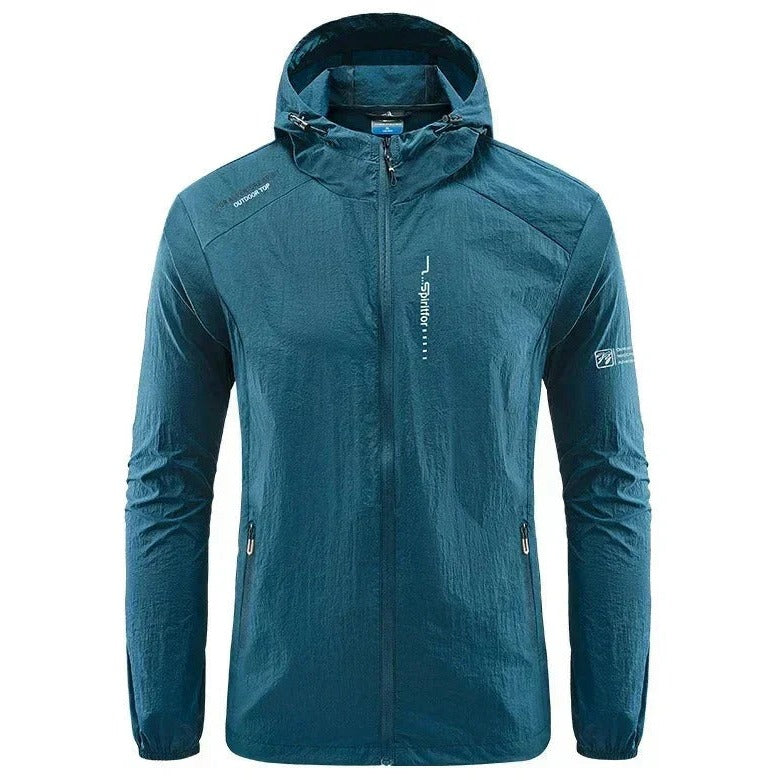 Veste d'été ultra légère homme à capuche – coupe-vent