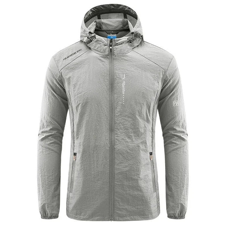Veste d'été ultra légère homme à capuche – coupe-vent