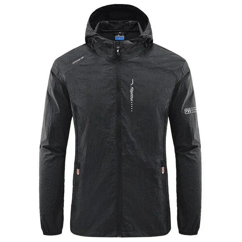 Veste d'été ultra légère homme à capuche – coupe-vent
