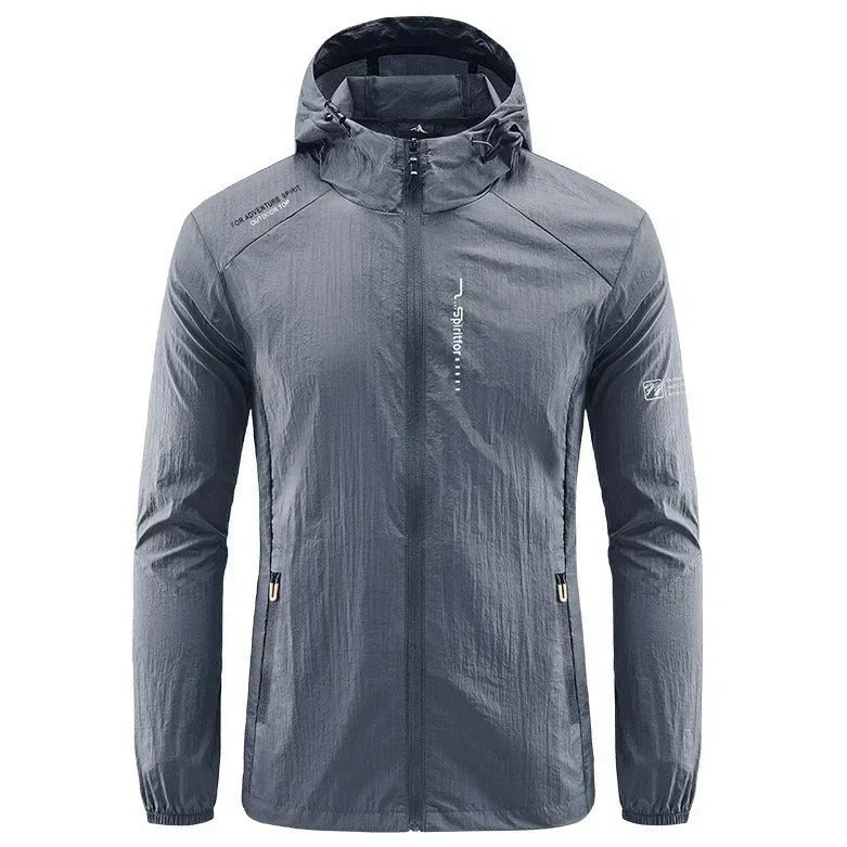 Veste d'été ultra légère homme à capuche – coupe-vent