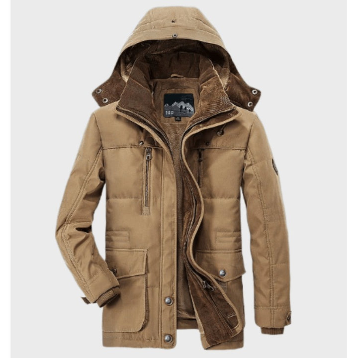 Veste d'hiver homme à capuche et poches profondes