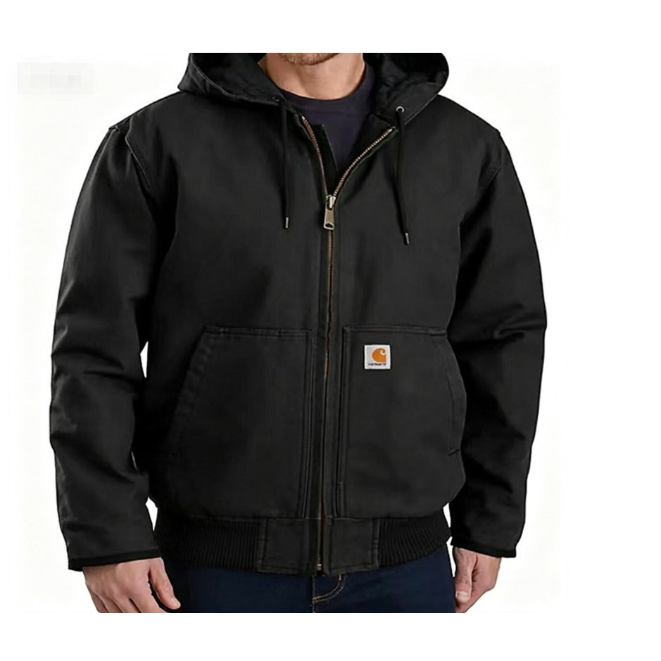 Veste d'hiver homme vintage à capuche – look intemporel