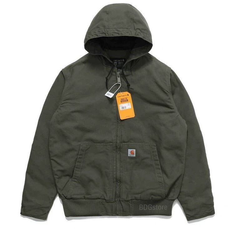 Veste d'hiver homme vintage à capuche – look intemporel