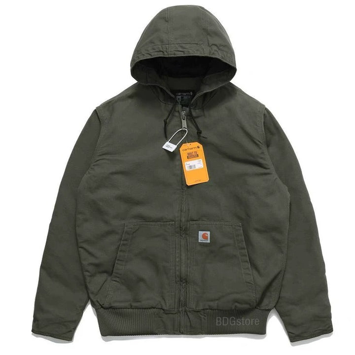 Veste d'hiver homme vintage à capuche – look intemporel
