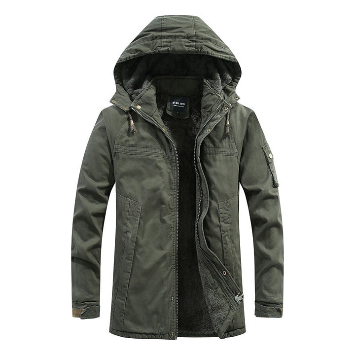 Veste d'hiver matelassée à capuche – robuste pour l'outdoor