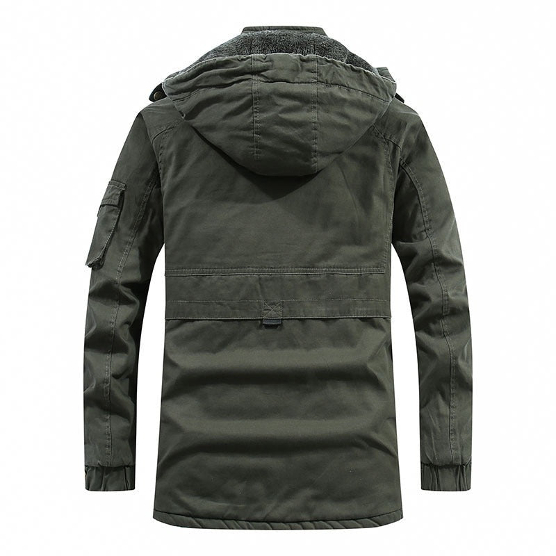 Veste d'hiver matelassée à capuche – robuste pour l'outdoor