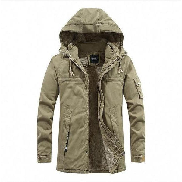 Veste d'hiver matelassée à capuche – robuste pour l'outdoor