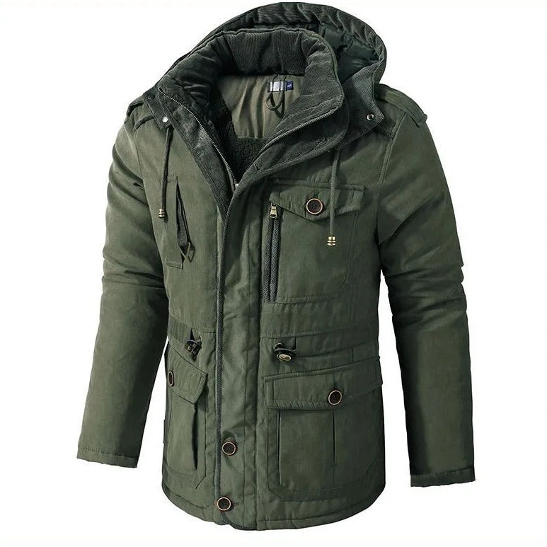 Veste homme à doublure chaude – coupe-vent et déperlante