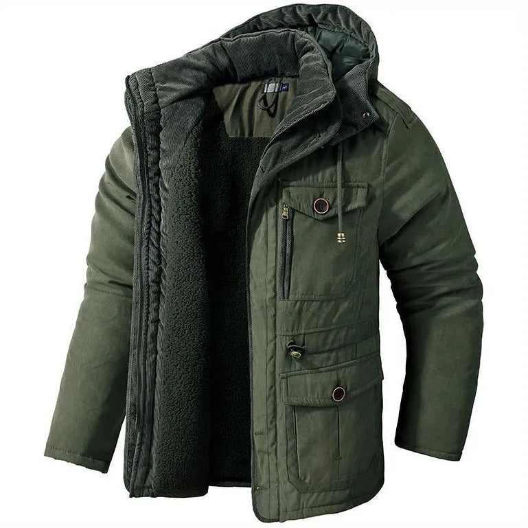 Veste homme à doublure chaude – coupe-vent et déperlante