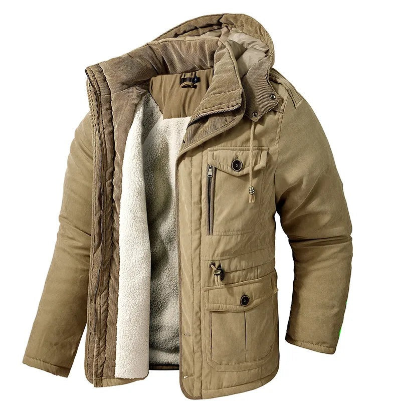 Veste homme à doublure chaude – coupe-vent et déperlante