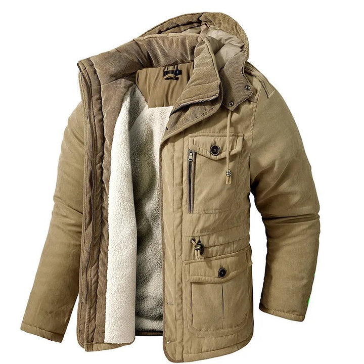 Veste homme à doublure chaude – coupe-vent et déperlante