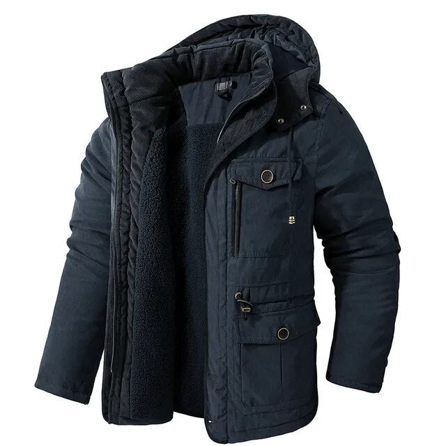 Veste homme à doublure chaude – coupe-vent et déperlante