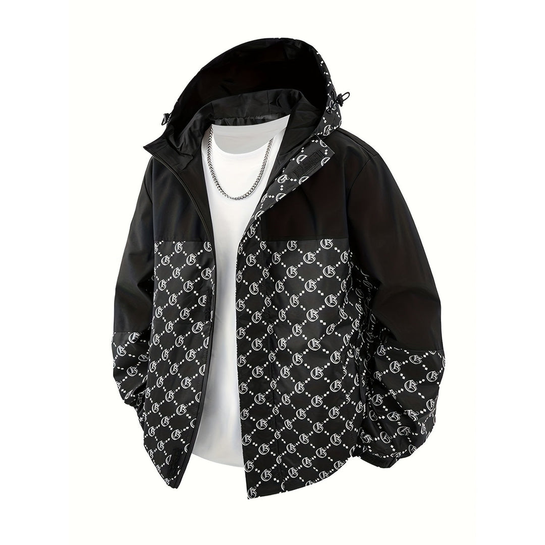 Veste homme oversize à capuche zippée – look moderne