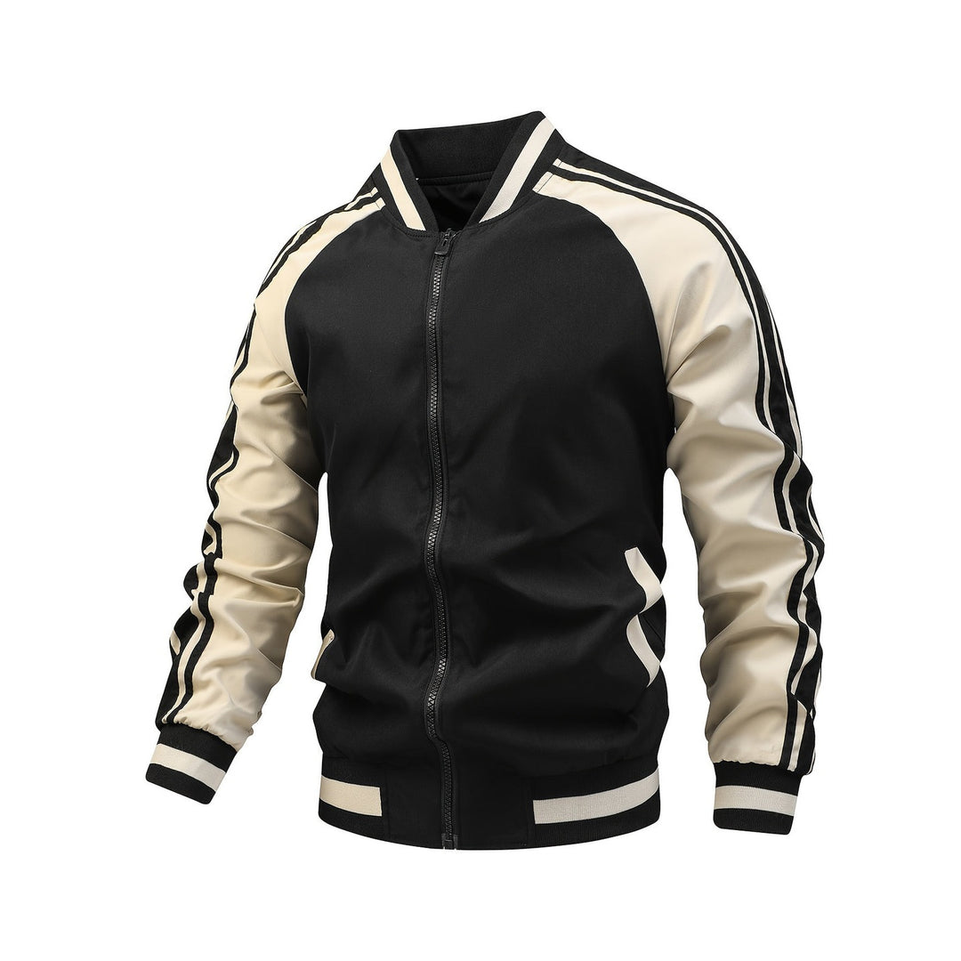 Veste homme style varsity color block – légère et confortable