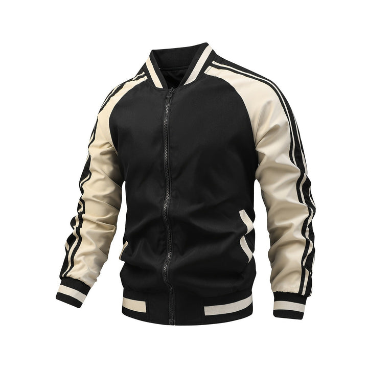 Veste homme style varsity color block – légère et confortable