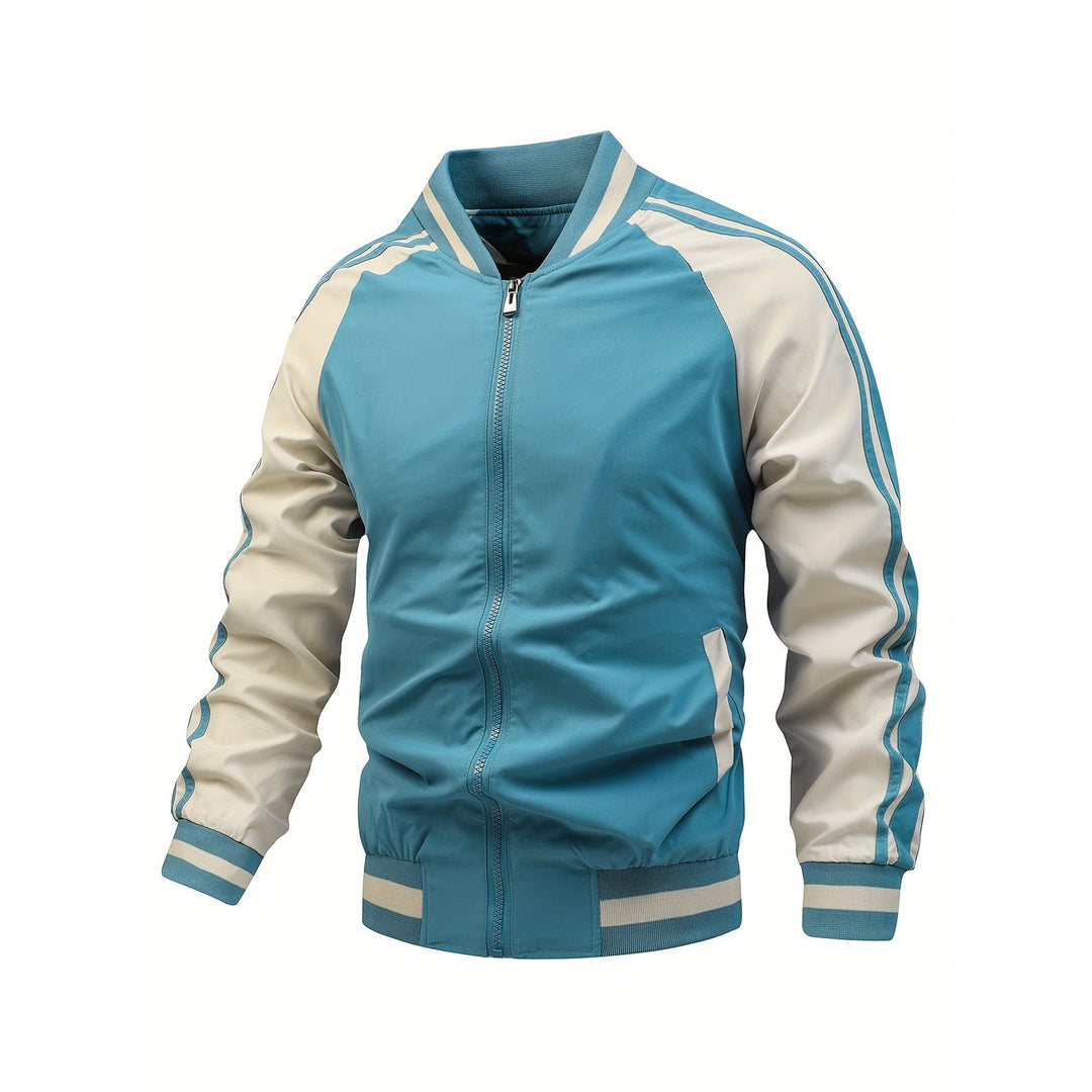 Veste homme style varsity color block – légère et confortable
