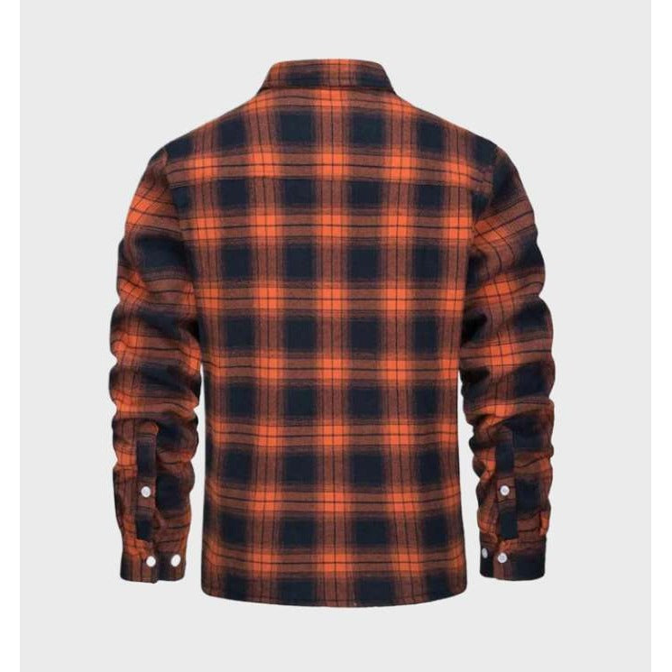 Veste Jasper homme en flanelle vintage – doublure polaire