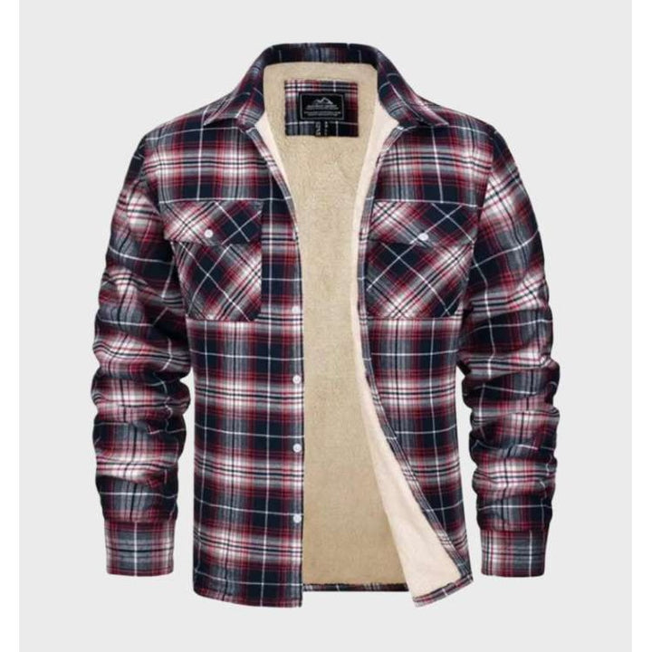 Veste Jasper homme en flanelle vintage – doublure polaire