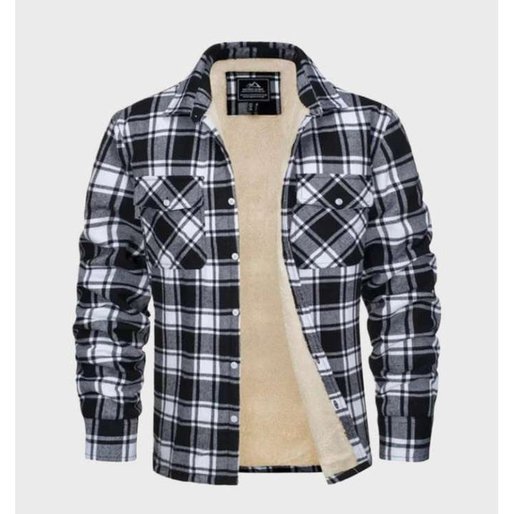 Veste Jasper homme en flanelle vintage – doublure polaire