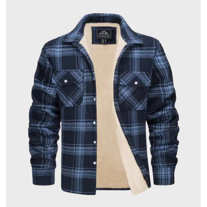 Veste Jasper homme en flanelle vintage – doublure polaire